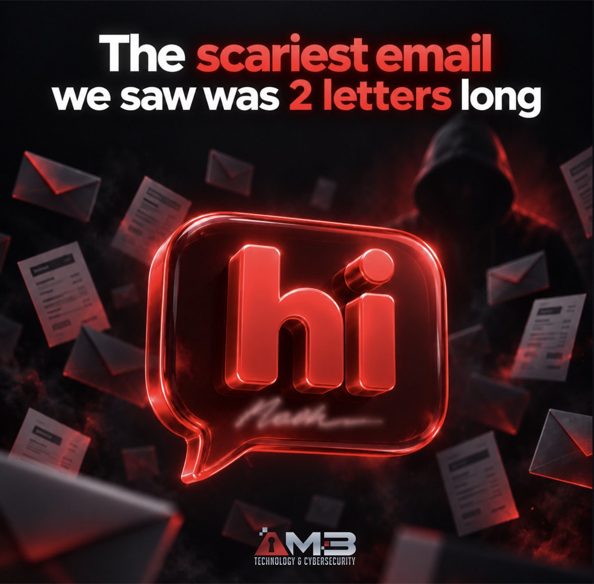 The scariest email we saw was 2 letters long: hi